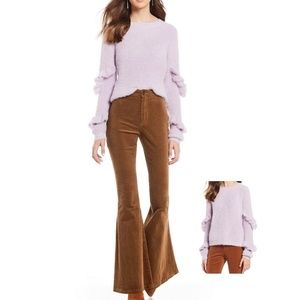 NWT chelsea & violet ruffle longsleeve sweater